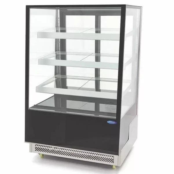 Maxima - Süteményes hűtő egyenes üvegű 1200 x 805 x 1445 mm Kedvezményes ár