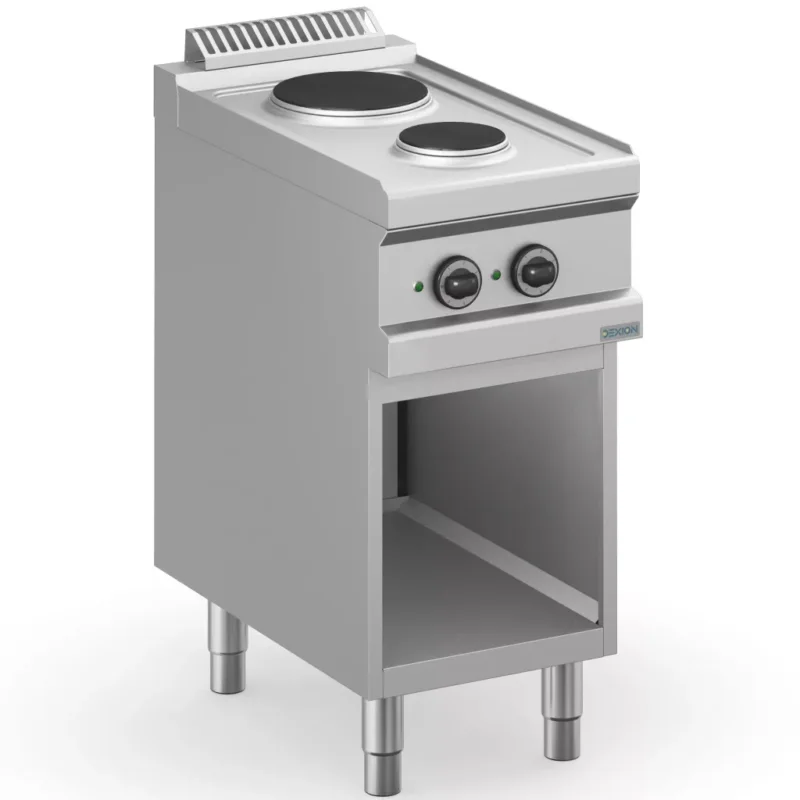 Dexion - Villanytűzhely 2 kerek főzőlapos 400V 400x714x850 mm szabadonálló (DXMPR74A) Expressz szállítás