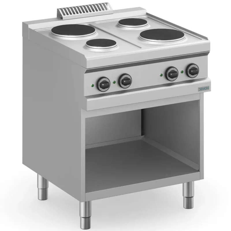Csak ma Dexion - Villanytűzhely 4 kerek főzőlapos 400V 700x714x850 mm szabadonálló (DXMPR77A)