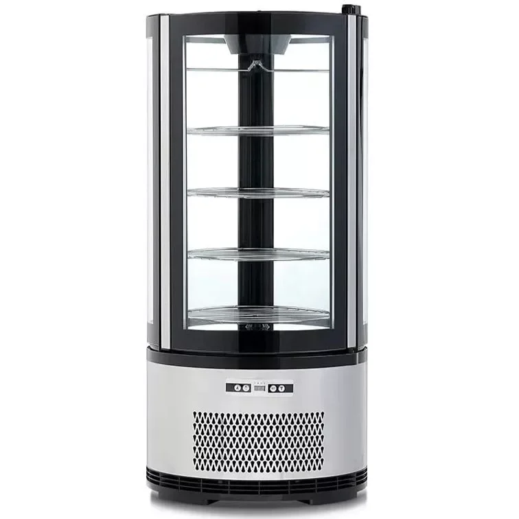 Legjobb ár Mastercold - Hűtött bemutatóvitrin kerek, forgó polccal, asztali 100 literes (XC-105X)