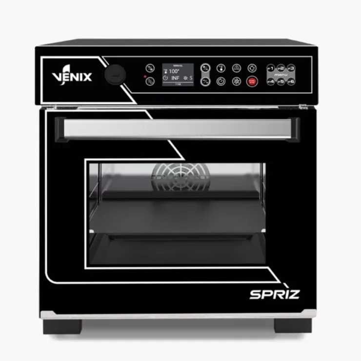Venix - SPRÍZ High-speed sütő - digitális, pizza szettel (fekete) Kedvezmény