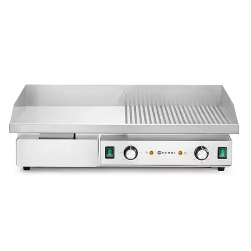 Hendi - Rostlap elektromos, sima+bordázott, sütőfelület 717x383 mm, 4,4 kW Utolsó esély