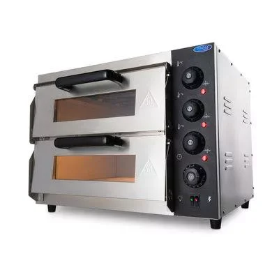 Biztonságos fizetés Maxima - Pizzasütő 2 aknás 2xO40 cm átmérőjű pizzához 230V, 3 kW