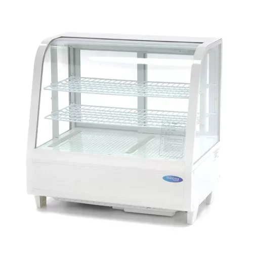 Maxima - Bemutató hűtővitrin hajlított üvegű, 100 liter Árcsökkenés