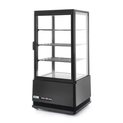 Gyors szállítás Hendi - Hűtött bemutatóvitrin, 78L, Arktic, fekete, 230V/170W, 444x397x(H)940mm