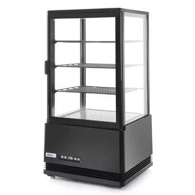 Hendi - Hűtött bemutatóvitrin asztali 68L, Arktic, Fekete, 230V/170W, 444x397x(H)875mm Alacsony ár