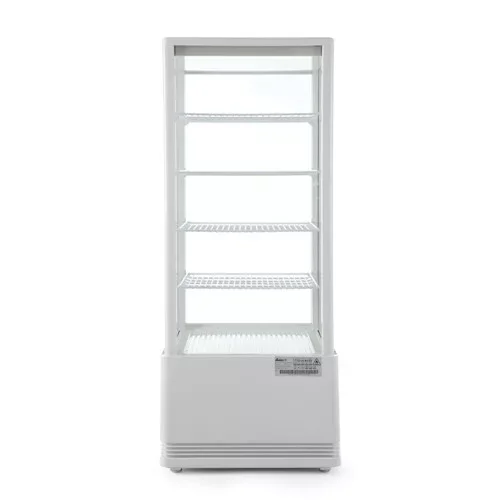 Hendi - Hűtött bemutatóvitrin, 98L, Arktic, fehér, 230V/210W, 444x397x(H)1100mm Újdonság
