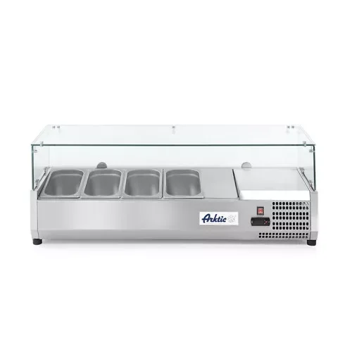 Vedd meg online Hendi - Feltéthűtő - VRX1200-380, Arktic, 4x GN 1/3, 230V/180W, 1208x400x(H)456mm