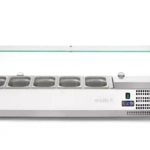 Hendi - Feltéthűtő - VRX1200-330, Arktic, 5x GN 1/4, 230V/180W, 1205x335x(H)460mm Csak ma