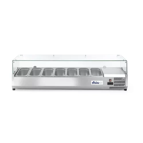 Hendi - Feltéthűtő - VRX1600-380, Arktic, 7x GN 1/3, 230V/180W, 1605x420x(H)460mm Bestseller