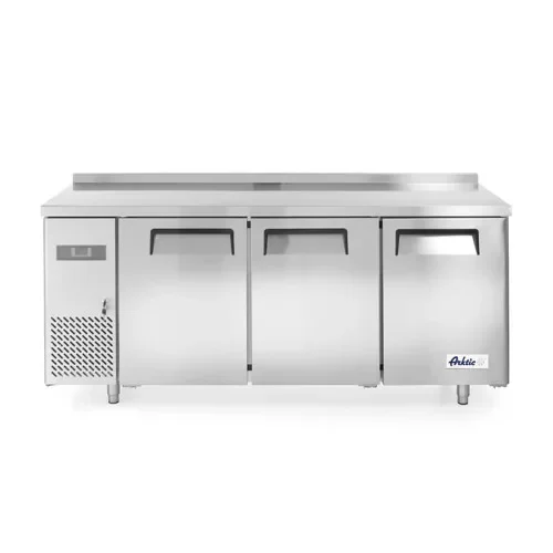 Újdonság Hendi - Mélyhűtött munkaasztal 3 ajtós, oldal aggregáttal Kitchen Line 390L, Arktic, 230V/270W