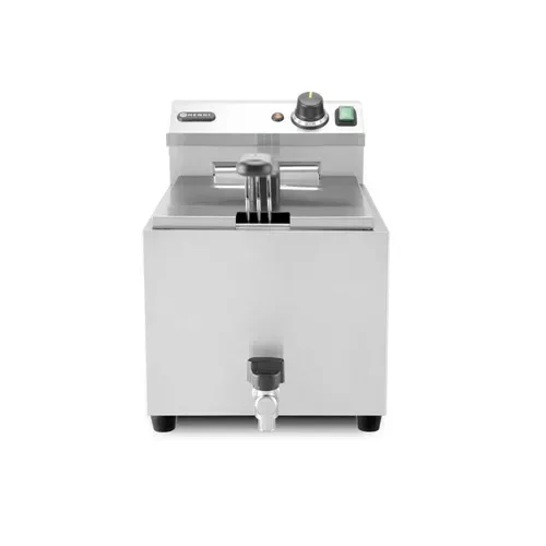 Utolsó esély Hendi - Elektromos olajsütő, fritőz, leeresztő csappal 10 liter 6,6 kW