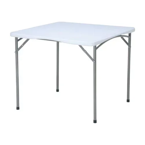 Szuper ajánlat Hendi - Büféasztal, összecsukható, terhelhetőség 150kg, fehér, 870x870x740mm