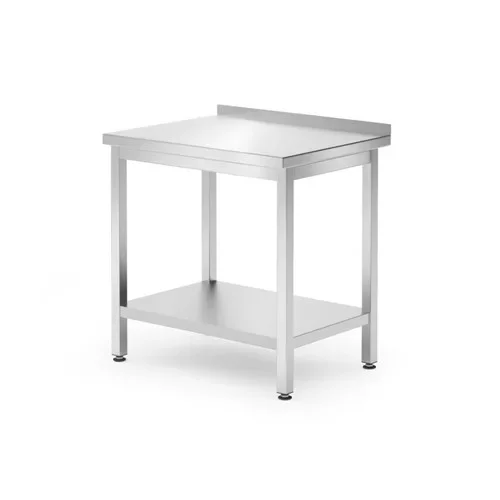 Hendi - Rm munkaasztal alsó polccal, hátsó felhajtással 800x600x850mm Vedd meg online
