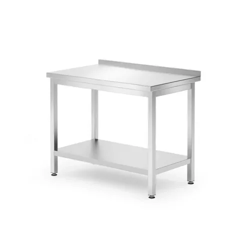 Expressz kézbesítés Hendi - Rm munkaasztal alsó polccal, hátsó felhajtással 1000x600x850mm