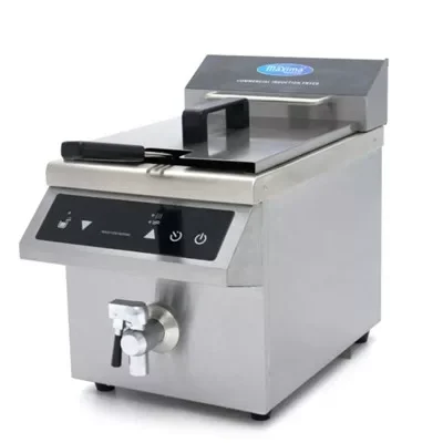 Szuper akció Maxima - Elektromos olajsütő, fritőz, érintőképernyővel, leeresztő csappal 8 liter 3,5 kW