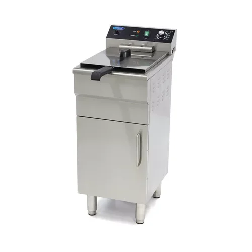 Azonnali szállítás Maxima - Elektromos olajsütő, fritőz, állvánnyal, leeresztő csappal 16 liter 5 kW