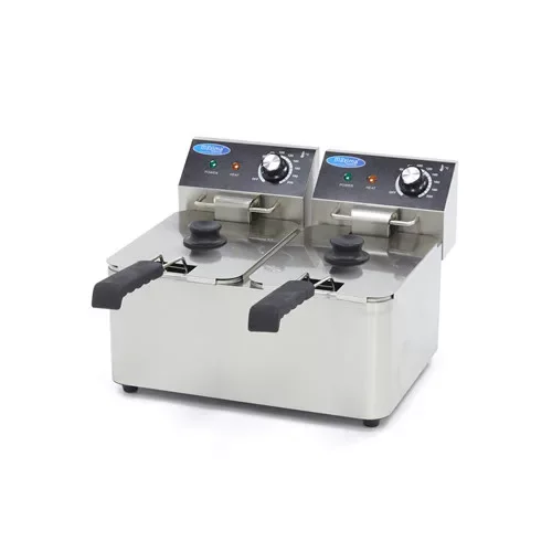 Maxima - Elektromos olajsütő, fritőz, 2 x 4 liter 5kW Árcsökkenés