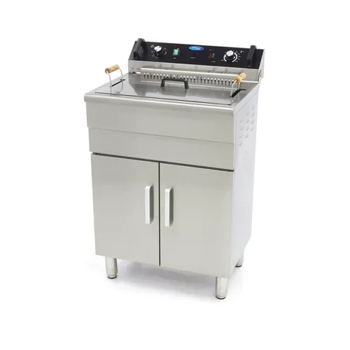 Akció Maxima - Elektromos olajsütő, fritőz, leeresztő csappal, szabadonálló, 30 liter 4,8kW