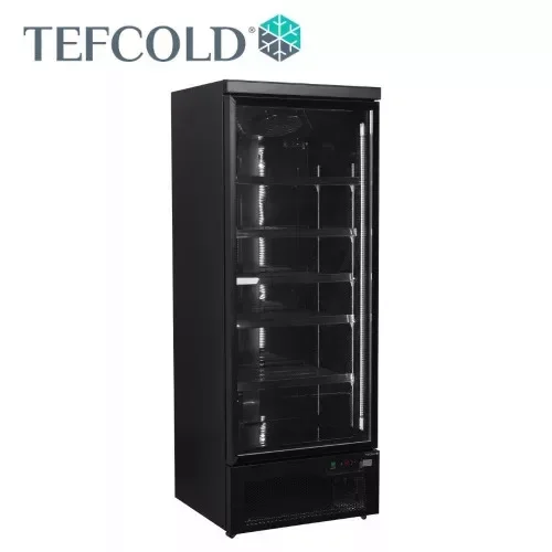 Tefcold - Üvegajtós hűtő 1 ajtós, 459 literes, FEKETE, Atom Maxi C1DBB Szezonális akció