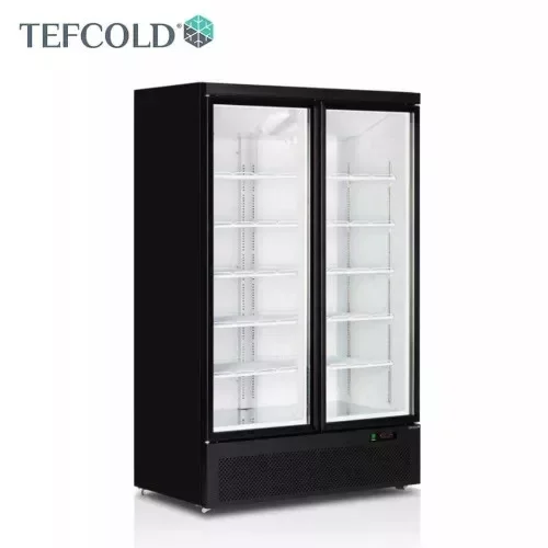 Árengedmény Tefcold - Üvegajtós hűtő 2 ajtós, 809 literes, FEKETE-FEHÉR, Atom Maxi C2DB