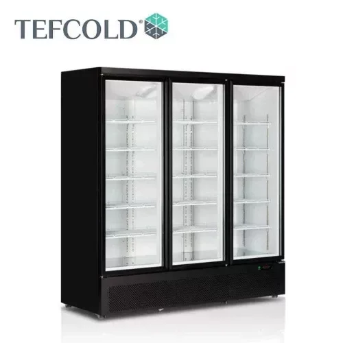 Tefcold - Üvegajtós hűtő 3 ajtós, 1264 literes, FEKETE-FEHÉR, Atom Maxi C3DB Szuper akció