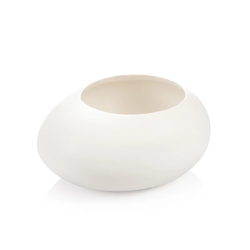 Alacsony ár FANCY HOME Stones nagy virágcserép, fehér