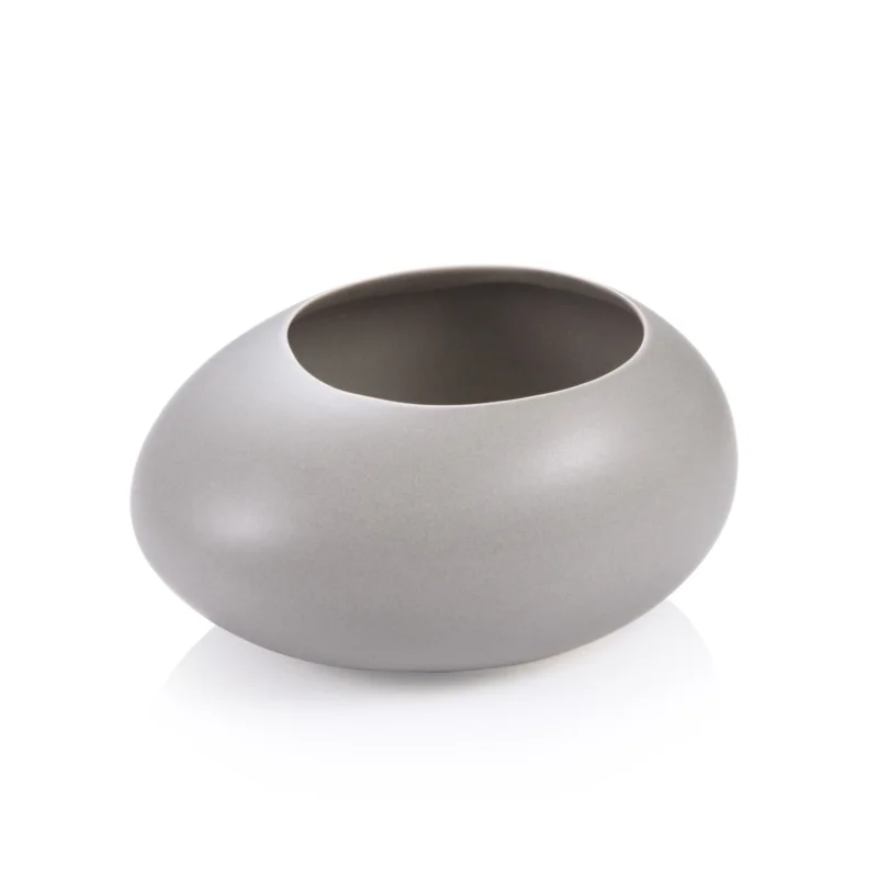 Újdonság FANCY HOME Stones nagy virágcserép, szürke