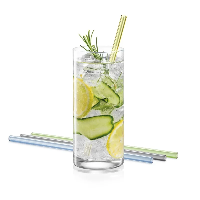 Szuper ajánlat myDRINK üveg szívószál, 4 db, tisztítókefével