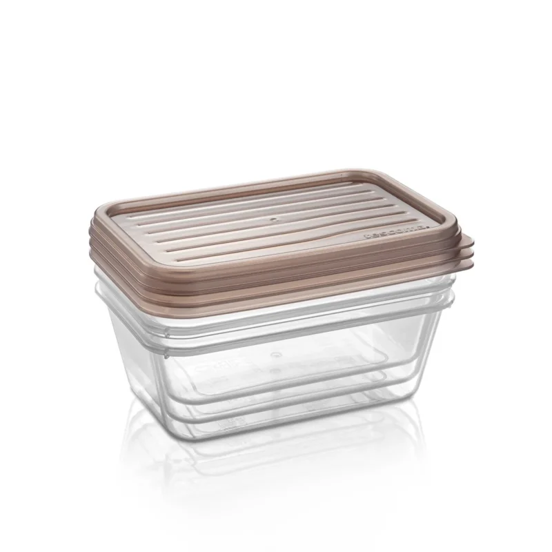Expressz kézbesítés 4FOOD tárolódobozok fedéllel 1,0 l, 3 db