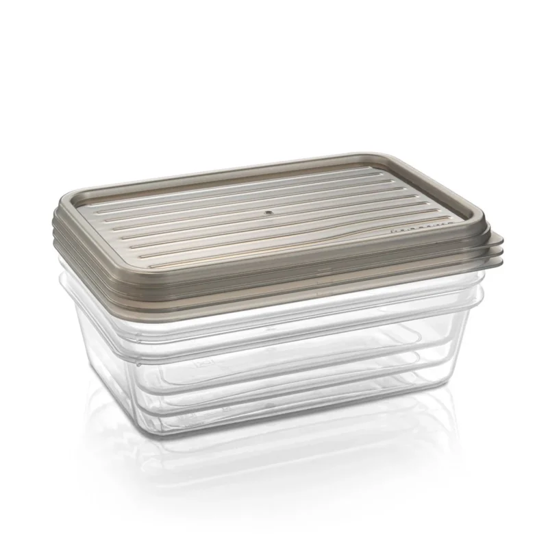 Prémium 4FOOD tárolódobozok fedéllel 1,35 l, 3 db