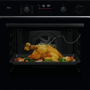 Akciós ár AEG TR6PB531SB SenseCook/SteamCrisp 6000 Gőzsütő, pirolitikus tisztítással