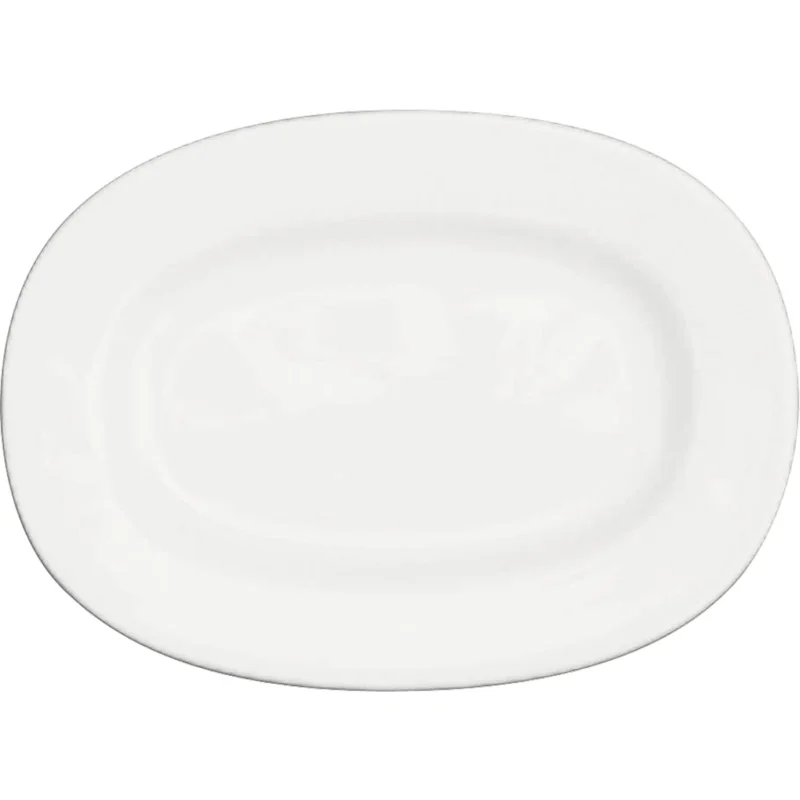 CHURCHILL Alchemy White lapos tányér, ovális, perem, hossza 330 mm Szuper akció
