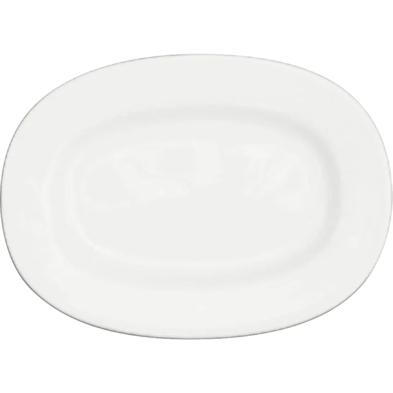 Olcsó CHURCHILL Alchemy White lapos, ovális tányér, széllel, hossza 203 mm