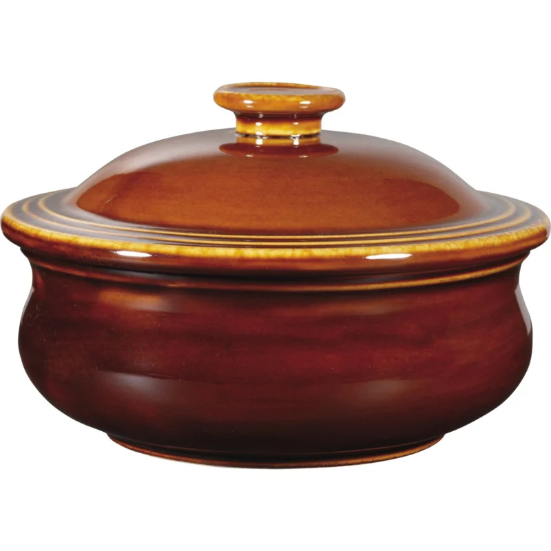 CHURCHILL Art de Cuisine Rustics pörkölő edény fedővel, ø 140 mm, barna Biztonságos vásárlás