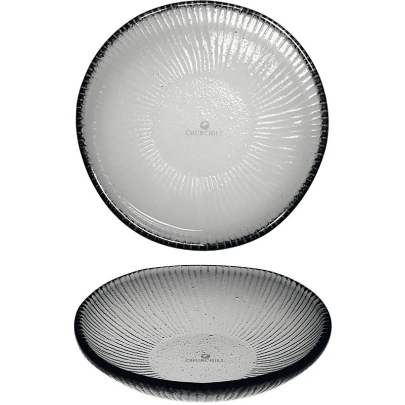 CHURCHILL Bamboo glass mély tányér, üveg, űrtartalom 0,265 liter, átmérő 170 mm Végkiárusítás