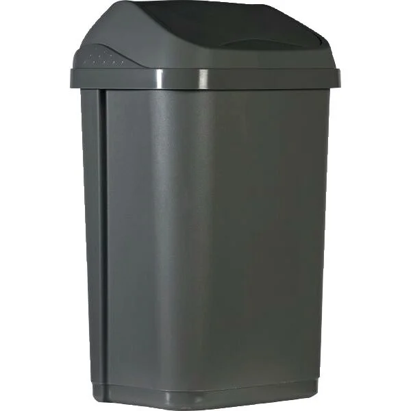 Kedvezményes ár Kosár forgó fedéllel, 50 l, szürke