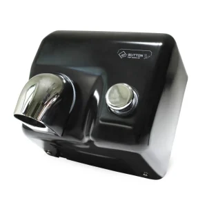 Forrólevegős kézszárító, Jet Dryer BUTTON, fekete fém Bestseller