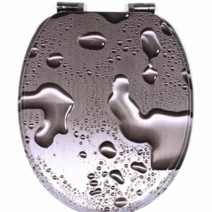 Végkiárusítás Schütte WC ülőke GREY STEEL MDF, Soft Close
