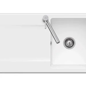 Népszerű Konyhai mosogató, Villeroy & Boch Siluet 900.0 fehér kerámia