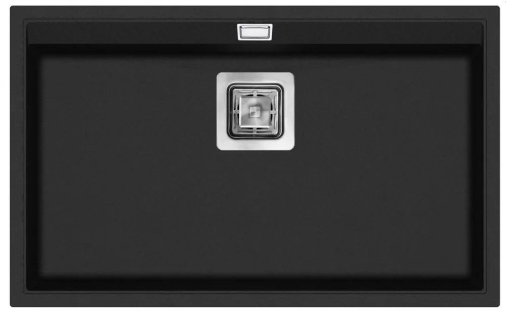 Azonnali szállítás Konyhai mosogató, Aquasanita Delicia 740 black metallic