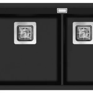 Konyhai dupla mosogató, Aquasanita Delicia 650.1 black metallic Szuper ajánlat