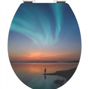 Schütte WC ülőke POLAR LIGHTS MDF HG, Soft Close Expressz szállítás