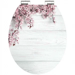 Schütte WC ülőke FLOWERS AND WOOD MDF HG, Soft Close Árcsökkenés