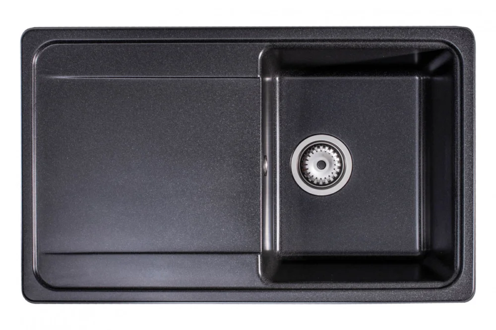 Konyhai mosogató, Granisil Cortes 755.0 Black metallic Biztonságos vásárlás