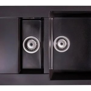 Korlátozott ajánlat Konyhai mosogató, Granisil Fabero 795.15 Black metallic