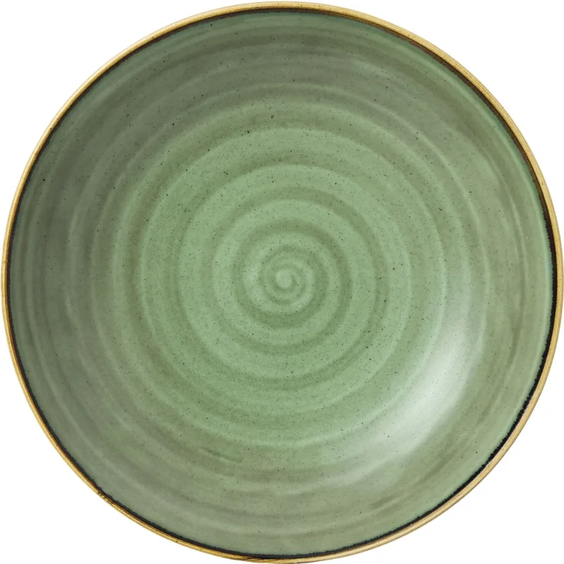 CHURCHILL Stonecast Samphire Green mély tányér, coup, ø 310 mm Gyors szállítás