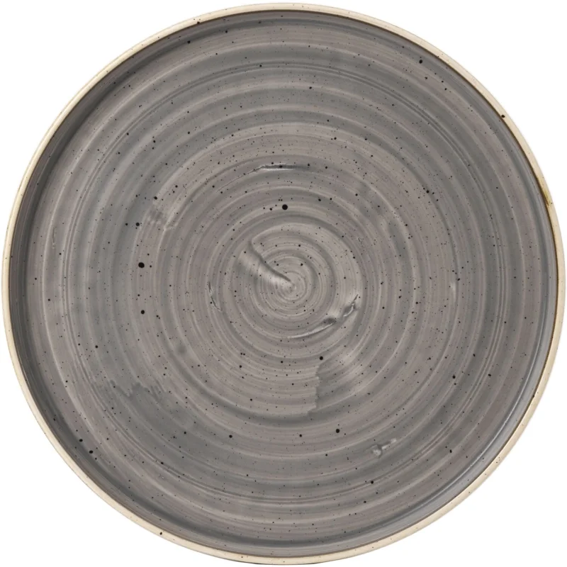 Bestseller CHURCHILL Stonecast Peppercorn Grey lapos tányér, ø 157 mm
