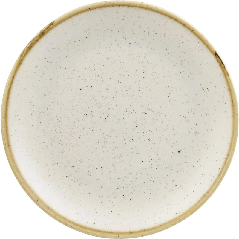 Biztonságos fizetés CHURCHILL Stonecast Barley White lapos tányér, coup, ø 217 mm