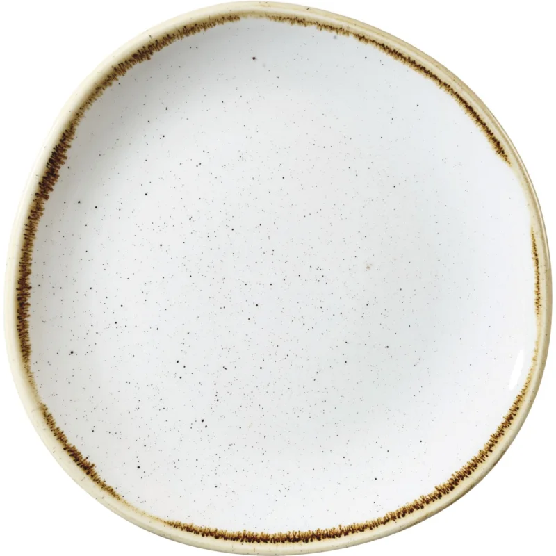 CHURCHILL Stonecast Barley White lapos tányér, organikus, ø 210 mm Expressz szállítás